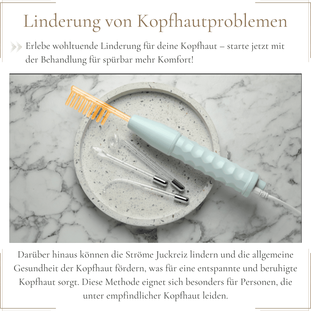 Hochfrequenz Therapie Stab | Professionelle Hautpflege zur Faltenreduktion &amp; Aknebehandlung